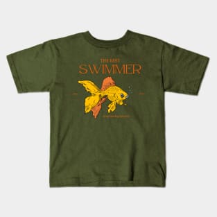 The Best Swimmer, Keep Moving Forward Kids T-Shirt